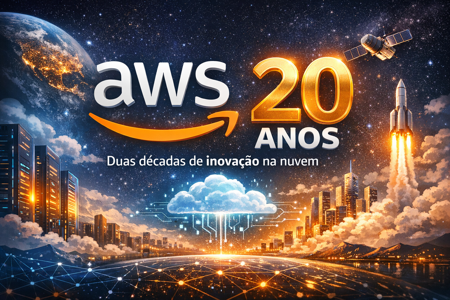 AWS completa 20 anos: duas décadas que redefiniram a computação em nuvem