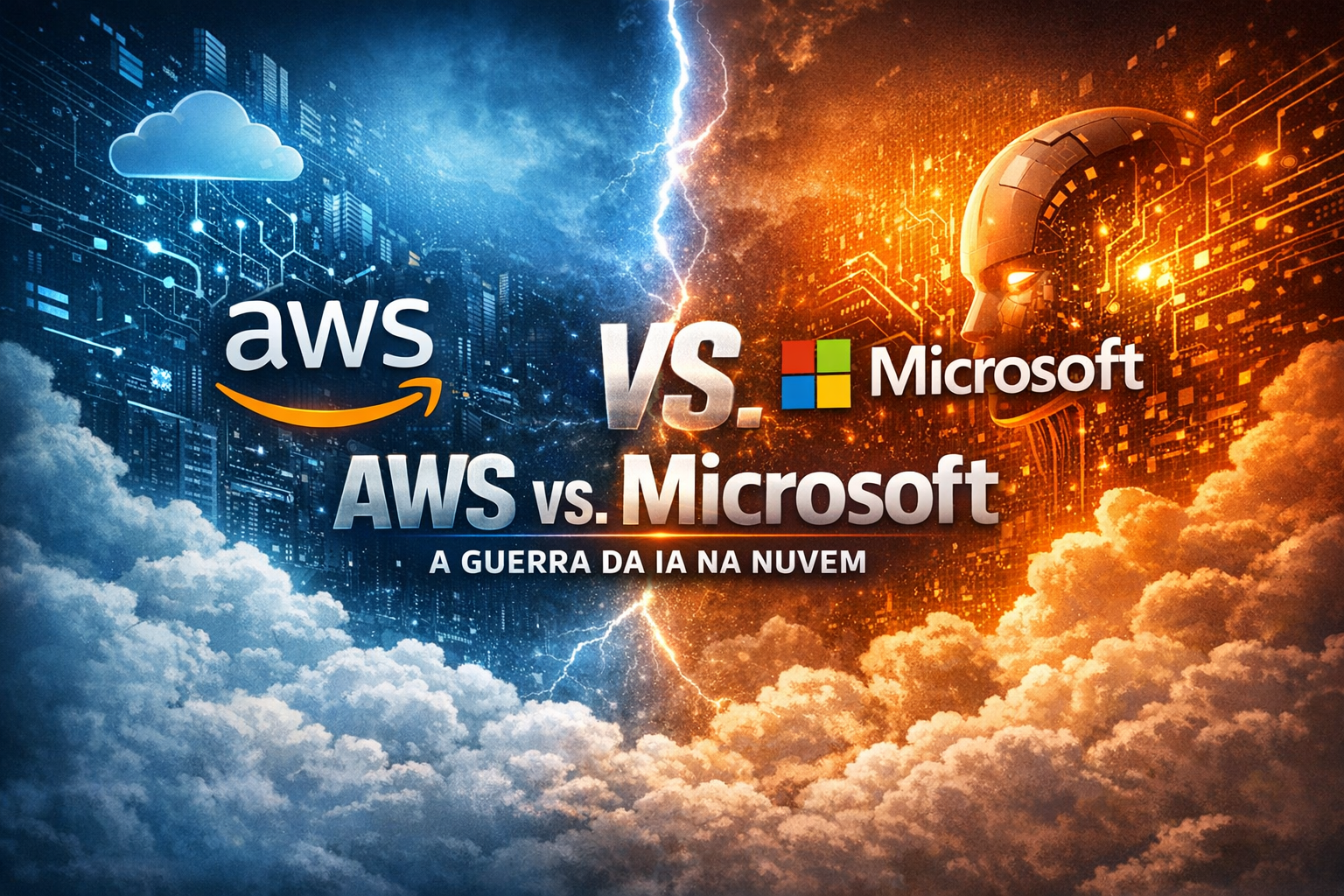 AWS e Microsoft: Duas grandes estratégias de IA que estão moldando o futuro da computação