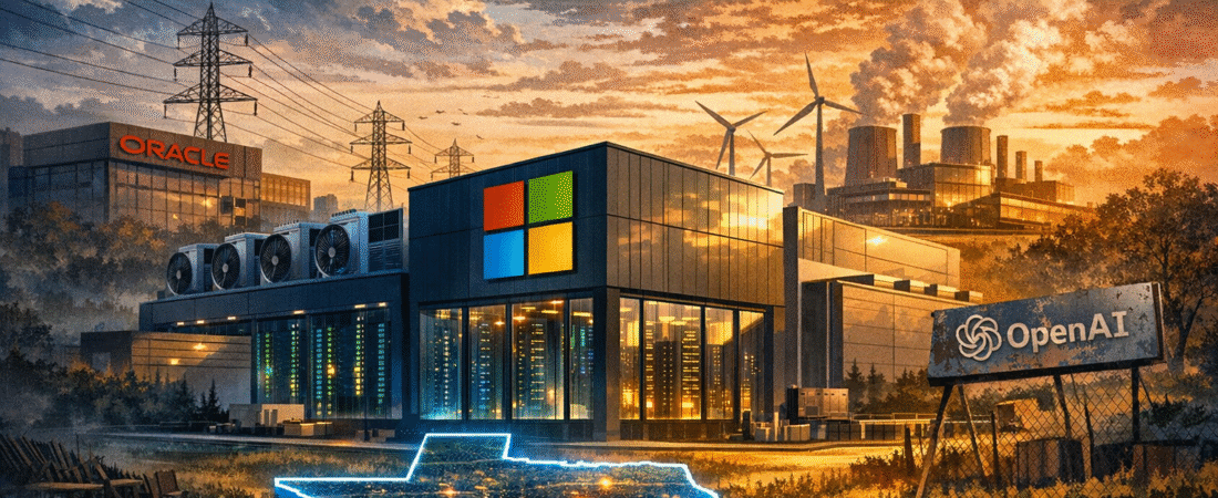 Microsoft assume data center no Texas abandonado por Oracle e OpenAI: o que isso revela sobre a corrida global por infraestrutura de IA