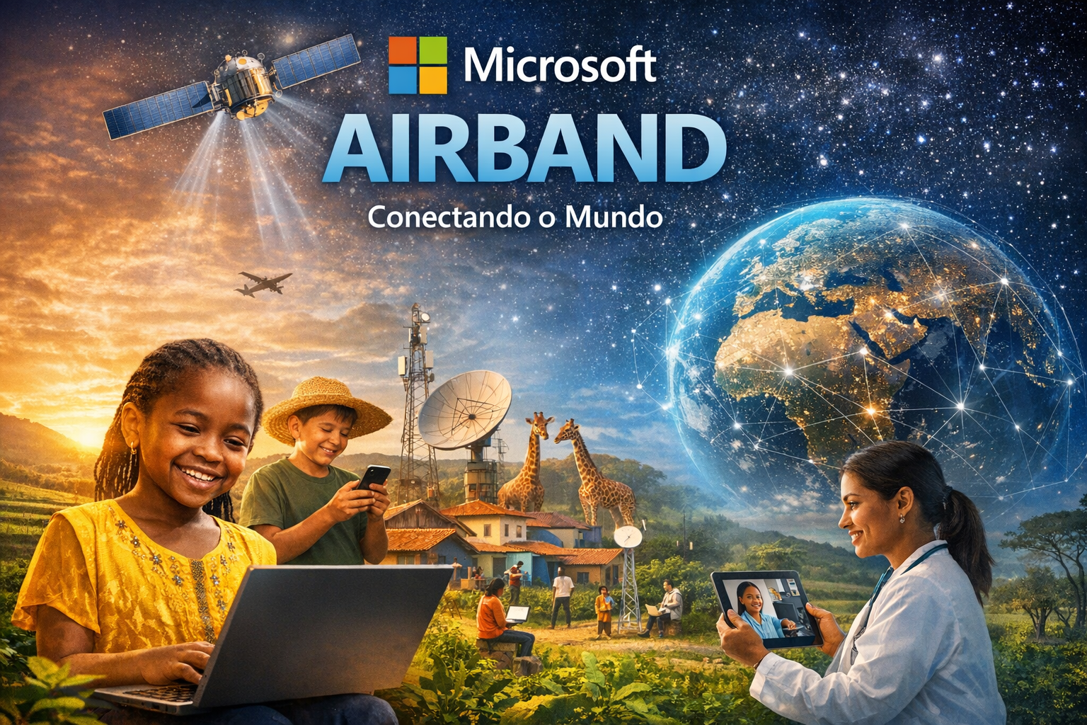 Microsoft Airband: O marco da iniciativa de inclusão digital